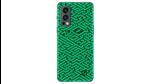 The back panel of the OnePlus Nord 2 x Pac-Man Edition glows in green to reveal a maze-like pattern. (Image Courtesy: OnePlus) The back panel of the OnePlus Nord 2 x Pac-Man Edition glows in green to reveal a maze-like pattern. (Image Courtesy: OnePlus)