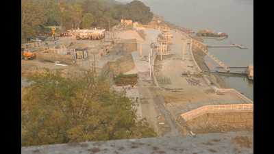 The ghat has been equipped with amenities and facilities under a tourism development project worth  ₹35 crore (HT Photo)