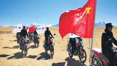 One such report in Tibetan from August 2019 was on border patrols and propaganda activities at Geru village in Shigatse prefecture, bordering India’s Sikkim state. (HT Photo)