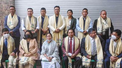 West Bengal chief minister and Trinamool Congress founder Mamata Banerjee welcomed the merger announced by 12 Congress Meghalaya MLAs. (PTI)