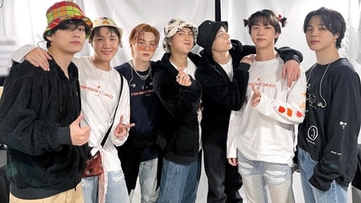 BTS members are RM, Jin, Suga, J-Hope, Jimin, V and Jungkook. (Twitter/@bts_bighit) BTS members are RM, Jin, Suga, J-Hope, Jimin, V and Jungkook. (Twitter/@bts_bighit)