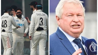 IND vs NZ: 'It's so lopsided it's not funny': New Zealand great Ian Smith slams team set-up, says 'stop hiding in the grass' (HT COLLAGE) IND vs NZ: 'It's so lopsided it's not funny': New Zealand great Ian Smith slams team set-up, says 'stop hiding in the grass' (HT COLLAGE)
