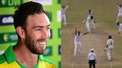 Glenn Maxwell; a moment from IND vs NZ Kanpur Test&nbsp; (AP)