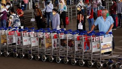 A file photo of the entrance of the Chhatrapati Shivaji International Airport in Mumbai. (REUTERS) A file photo of the entrance of the Chhatrapati Shivaji International Airport in Mumbai. (REUTERS)