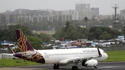 Vistara operated the Mumbai-Singapore flight under the Vaccinated Travel Lane (VTL), which allows quarantine-free travel to Singapore for fully vaccinated travellers. (REUTERS Photo/representative) Vistara operated the Mumbai-Singapore flight under the Vaccinated Travel Lane (VTL), which allows quarantine-free travel to Singapore for fully vaccinated travellers. (REUTERS Photo/representative)