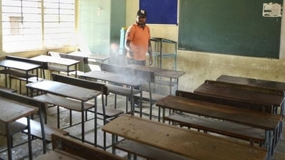 Schools in Madhya Pradesh to function with 50% capacity for all classes (PTI) Schools in Madhya Pradesh to function with 50% capacity for all classes (PTI)
