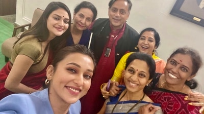Shashi Tharoor was trolled for posting this photo with a caption ‘Who says the Lok Sabha isn’t an attractive place to work’ Shashi Tharoor was trolled for posting this photo with a caption ‘Who says the Lok Sabha isn’t an attractive place to work’