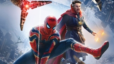 Spider-Man: No Way Home stars Tom Holland with Benedict Cumberbatch. Spider-Man: No Way Home stars Tom Holland with Benedict Cumberbatch.