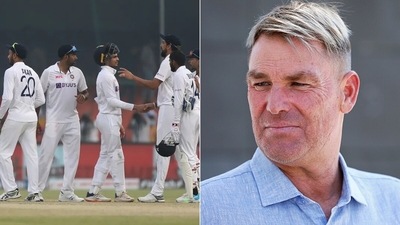 Australia legend Shane Warne was not impressed. (BCCI/Getty) Australia legend Shane Warne was not impressed. (BCCI/Getty)