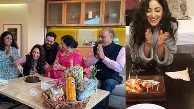 Yami Gautam celebrates her birthday at home and at a shooting location. Yami Gautam celebrates her birthday at home and at a shooting location. 