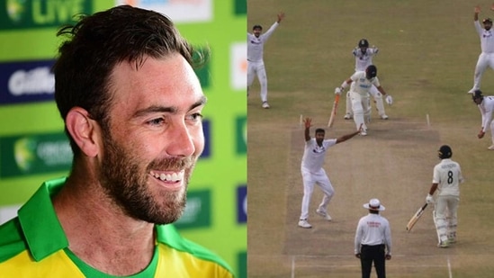 Glenn Maxwell; a moment from IND vs NZ Kanpur Test&nbsp;(AP)