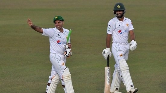 Openers Abid Ali and Abdullah Shafique helped Pakistan reach 109-0 at stumps(Twitter/@ICC)