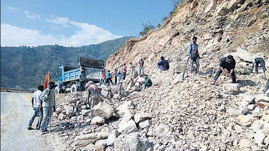 Although the state government has not conducted any survey of such sinking villages, locals say impact of road construction can be seen in villages on steep slopes (File Photo)
