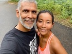 Milind Soman, Ankita Konwar drop couple fitness inspo as they run in Madurai(Instagram/milindrunning) Milind Soman, Ankita Konwar drop couple fitness inspo as they run in Madurai(Instagram/milindrunning)