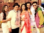 Shabana Azmi, Dharmendra, Alia Bhatt, Ranveer Singh and Karan Johar.