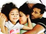 Lara Dutta and Mahesh Bhupathi with their daughter Saira. Lara Dutta and Mahesh Bhupathi with their daughter Saira.