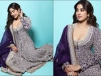 Trust Janhvi Kapoor to offer a crash course on how to give a sexy spin to ethnic Anarkali which is a wardrobe flex this wedding season and her latest pictures on the Internet are enough to back our claim.(Instagram/anamikakhanna.in)