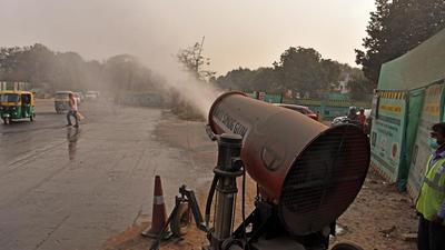 Delhi woke up to shallow fog on Tuesday morning, with the minimum temperature expected to be around 9 degrees Celsius. (ANI Photo/Representative use) Delhi woke up to shallow fog on Tuesday morning, with the minimum temperature expected to be around 9 degrees Celsius. (ANI Photo/Representative use)