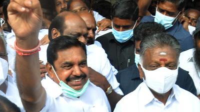 AIADMK coordinator O Panneerselvam and leader of opposition in the Tamil Nadu Assembly, Edappadi K Palaniswami issued the order notifying A Anwhar Raajhaa expulsion from the AIADMK (ANI) AIADMK coordinator O Panneerselvam and leader of opposition in the Tamil Nadu Assembly, Edappadi K Palaniswami issued the order notifying A Anwhar Raajhaa expulsion from the AIADMK (ANI)
