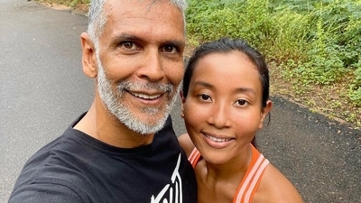 Milind Soman, Ankita Konwar drop couple fitness inspo as they run in Madurai (Instagram/milindrunning) Milind Soman, Ankita Konwar drop couple fitness inspo as they run in Madurai (Instagram/milindrunning)