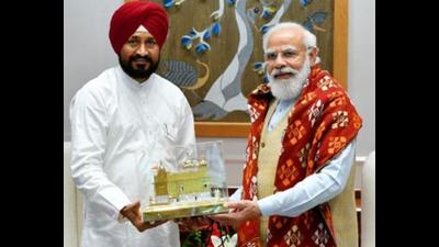 Punjab chief minister Charanjit Singh Channi calling on Prime Minister Narendra Modi on October 1, days after taking charge as the CM of the poll-bound state. (HT file photo) Punjab chief minister Charanjit Singh Channi calling on Prime Minister Narendra Modi on October 1, days after taking charge as the CM of the poll-bound state. (HT file photo)