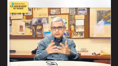 Bimal Patel, Architect and President of CEPT University, at HTLS 2021. (HT photo)