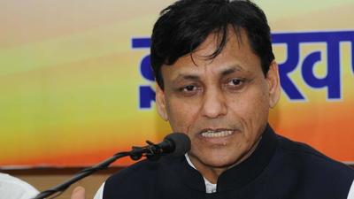 A file photo of union minister for home affairs Nityanand Rai in Ranchi, India. (Hindustan Times)