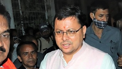 A high-level committee constituted by Dhami to look into the Devasthanam Board issue had submitted its recommendations to him in Rishikesh on Sunday. (ANI)