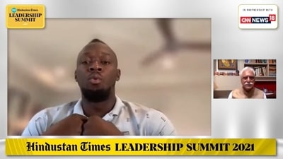 HT Leadership Summit 2021: Usain Bolt in conversation with Ayaz Memon (Screengrab ) HT Leadership Summit 2021: Usain Bolt in conversation with Ayaz Memon (Screengrab )