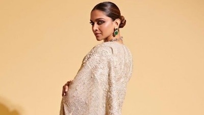 Deepika Padukone's royal look in cream saree gets praise online, netizens call her unreal