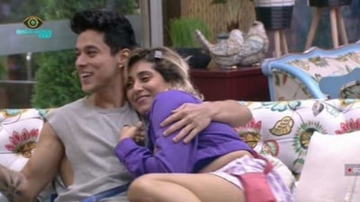 Neha Bhasin and Pratik Sehajpal on Bigg Boss OTT. Neha Bhasin and Pratik Sehajpal on Bigg Boss OTT.