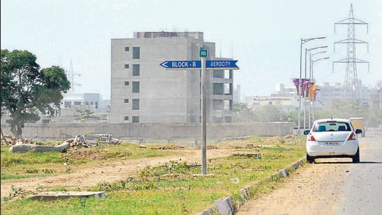 GMADA is developing Aerotropolis township, an extension of Aerocity, on both sides of the Zirakpur-Banur road in Mohali. (HT/Representative image)