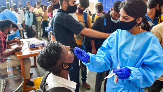 So far, 641,303,848 tests have been conducted in the country, the Indian Council of Medical Research (ICMR) said.(PTI)