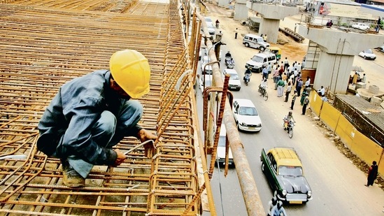 India's GDP grew by 8.4 per cent in the July-September quarter 2021-22&nbsp;(File Photo)