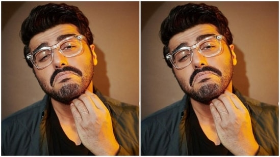 Decked up in a black tee shirt, Arjun posed for the pictures.(Instagram/@arjunkapoor)