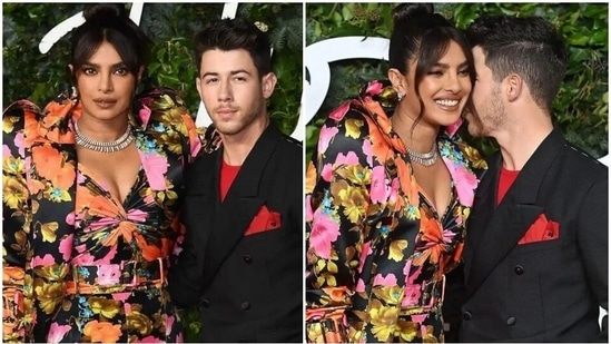 Priyanka Chopra's floral date-night look with Nick Jonas at British Fashion Awards makes heads turn: Pics and videos(Instagram/@jerryxmimi)