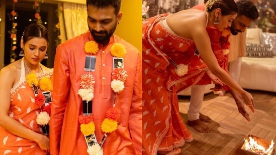 Shalmali Kholgade married her long-term boyfriend Farhan Shaikh. Shalmali Kholgade married her long-term boyfriend Farhan Shaikh. 