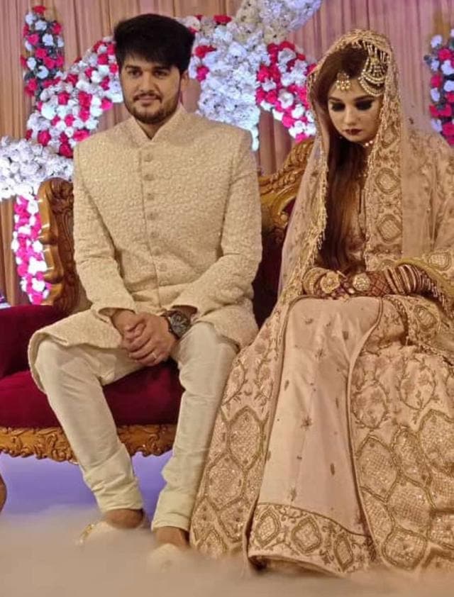 Zainab and Saad Beg in dressed by Arshi Jamal. (Instagram) Zainab and Saad Beg in dressed by Arshi Jamal. (Instagram)