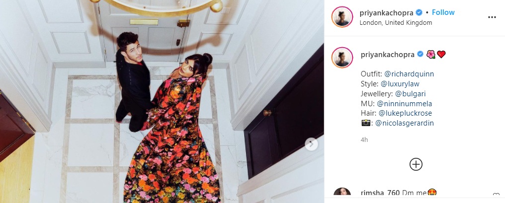 Priyanka also took to Instagram on Tuesday and shared a bunch of pictures.
