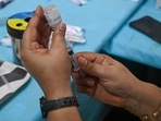 The Union health ministry said that 81,097,973 doses of the vaccine have been administered in Gujarat as of 7am on December 1.(AFP | Representational image) The Union health ministry said that 81,097,973 doses of the vaccine have been administered in Gujarat as of 7am on December 1.(AFP | Representational image)