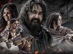 Mohanlal on a poster of Marakkar. Mohanlal on a poster of Marakkar.