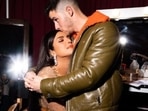 Priyanka Chopra and Nick Jonas in a loved-up photo. Priyanka Chopra and Nick Jonas in a loved-up photo.