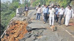 A major accident was averted as the driver stopped the bus on time. (PTI) A major accident was averted as the driver stopped the bus on time. (PTI)