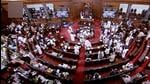Rajya Sabha adjourned following the continuous ruckus by Opposition MPs on suspension of members during the winter session of Parliament, in New Delhi, on Wednesday. (ANI) Rajya Sabha adjourned following the continuous ruckus by Opposition MPs on suspension of members during the winter session of Parliament, in New Delhi, on Wednesday. (ANI)