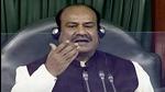 Lok Sabha Speaker Om Birla on Wednesday said that the behaviour of Opposition MPs is not justified and Parliament cannot function if the MPs keep disturbing the proceedings. (ANI PHOTO.) Lok Sabha Speaker Om Birla on Wednesday said that the behaviour of Opposition MPs is not justified and Parliament cannot function if the MPs keep disturbing the proceedings. (ANI PHOTO.)