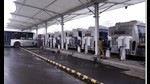 Currently the PMPML has two e-depots - Bhekrainagar and Nigdi. (Rahul Raut/HT PHOTO) Currently the PMPML has two e-depots - Bhekrainagar and Nigdi. (Rahul Raut/HT PHOTO)