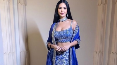 The diva was recently in Jaipur for an event and was seen channelling her inner royal princess to ace the sartorial vibes in a blue and gold lehenga set. (Instagram/egupta) The diva was recently in Jaipur for an event and was seen channelling her inner royal princess to ace the sartorial vibes in a blue and gold lehenga set. (Instagram/egupta)