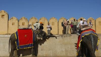 Rajasthan’s Nahargarh Fort was visited by 366,000 tourists between April and November this year while Amer Fort had a footfall of 495,000 during the same period. (AFP File Photo) Rajasthan’s Nahargarh Fort was visited by 366,000 tourists between April and November this year while Amer Fort had a footfall of 495,000 during the same period. (AFP File Photo)