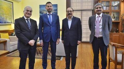 Foreign secretary Harsh Shringla met EU special envoy Tomas Niklasson on Wednesday and exchanged views on the current situation in Afghanistan. (TWITTER/@MEAIndia.)