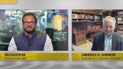 Lawrence H Summers, former director of the White House National Economic Council, speaks to Sruthijith KK, editor-in-chief of Mint, on HTLS 2021. Lawrence H Summers, former director of the White House National Economic Council, speaks to Sruthijith KK, editor-in-chief of Mint, on HTLS 2021. 